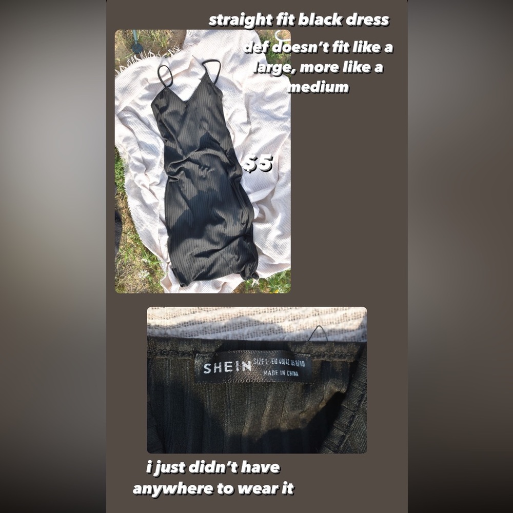 black straight fitted dress